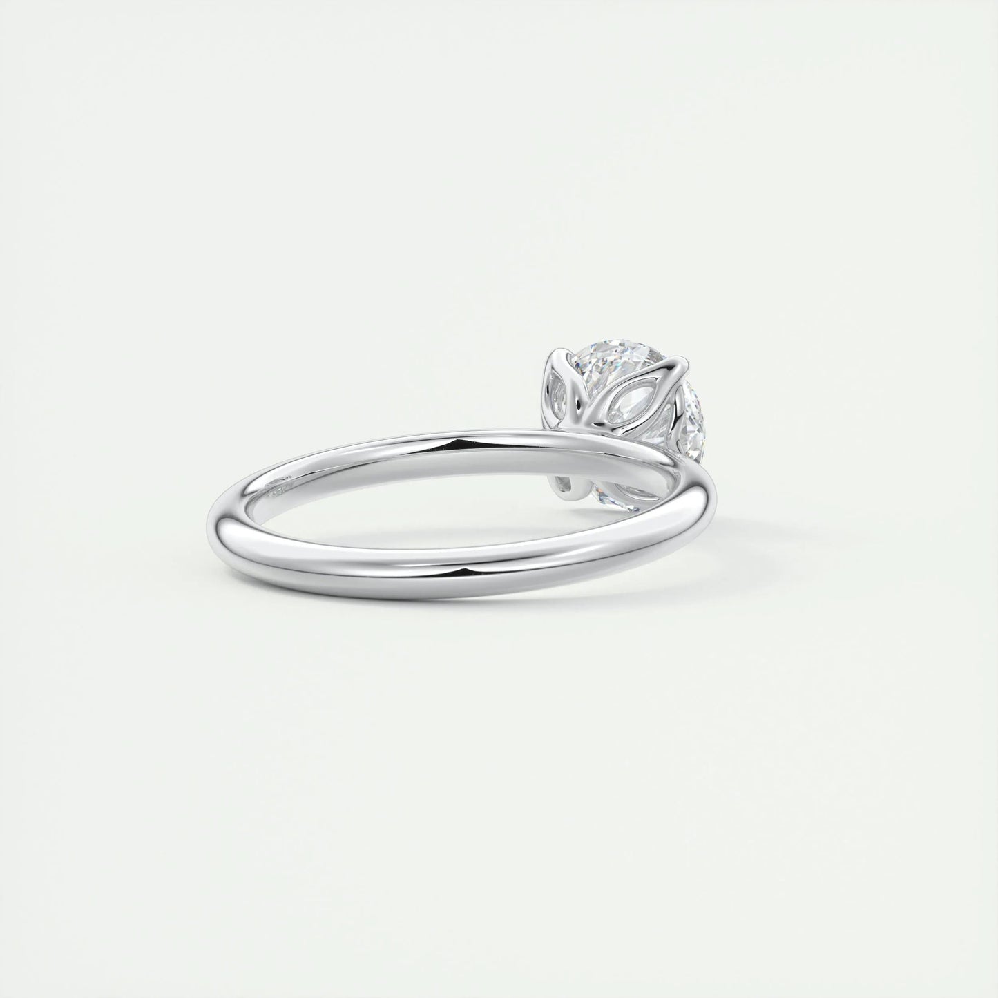 1.5 CT Round Solitaire CVD F/VS1 Diamond Engagement Ring