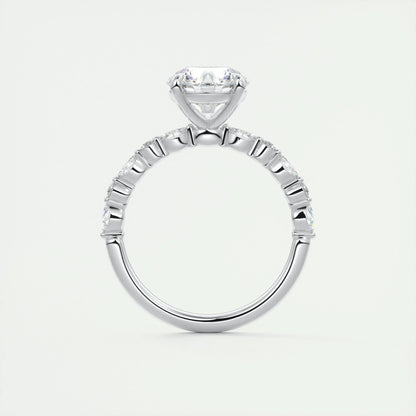 2 CT Round Solitaire CVD F/VS1 Diamond Engagement Ring