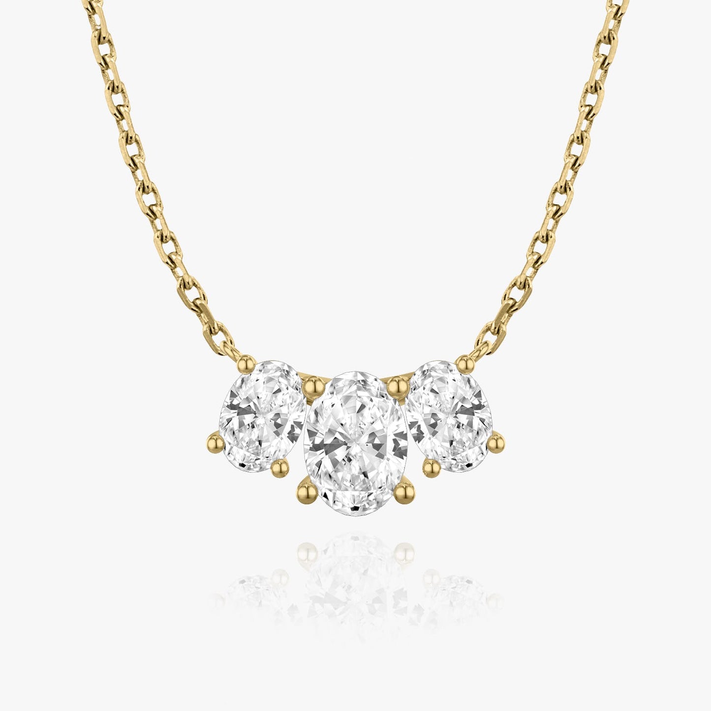 2.0 TC Oval CVD F/VS Diamond Necklace