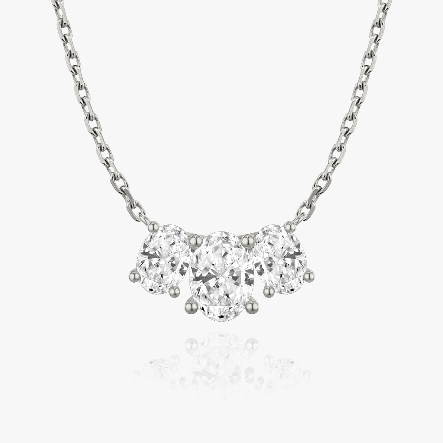 2.0 TC Oval CVD F/VS Diamond Necklace