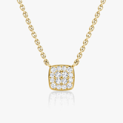 0.10 TCW Round CVD F/VS Diamond Necklace