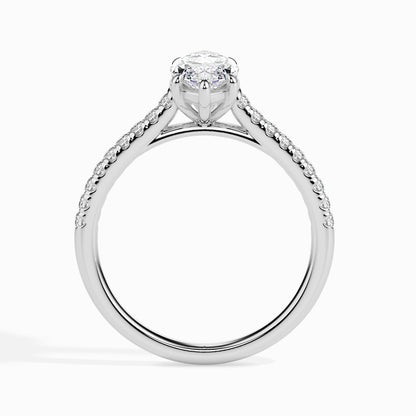 1 Marquise F- VS Diamond Pave Engagement Ring