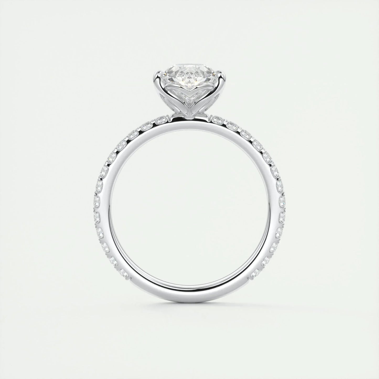 2 CT Pear Solitaire CVD F/VS1 Diamond Engagement Ring