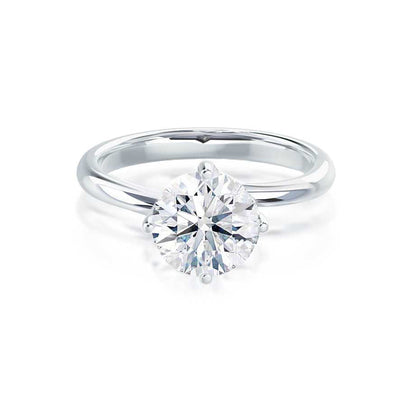 1.20 CT Round Solitaire CVD F/VVS1 Diamond Engagement Ring