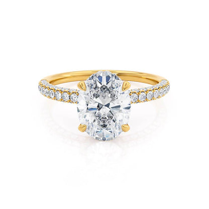 1.20 CT Oval Hidden Halo CVD G/VS1 Diamond Engagement Ring