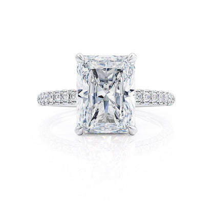 1.50 CT Radiant Hidden Halo CVD G/VVS2 Diamond Engagement Ring