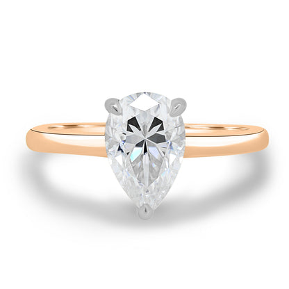 1.80 CT Pear Solitaire CVD E/VS1 Diamond Engagement Ring