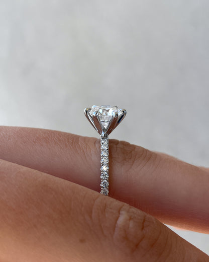 1.80 CT Round Solitaire CVD D/VS1 Diamond Engagement Ring