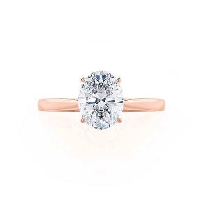 1.50 CT Oval Solitaire CVD E/VS2 Diamond Engagement Ring