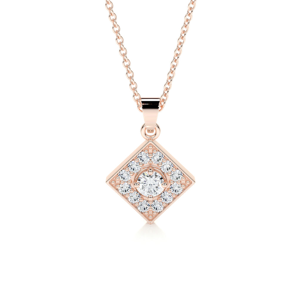 0.25 CT Round CVD F/VS Diamond Necklace