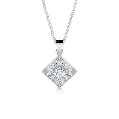 0.25 CT Round CVD F/VS Diamond Necklace