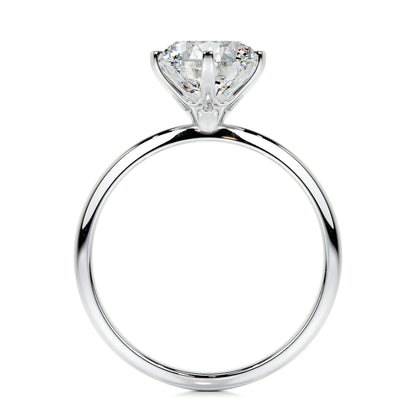 2.50 CT Round Solitaire CVD G/SI1 Diamond Engagement Ring