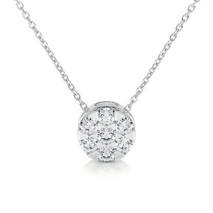 0.50 TCW Round CVD F/VS Diamond Necklace