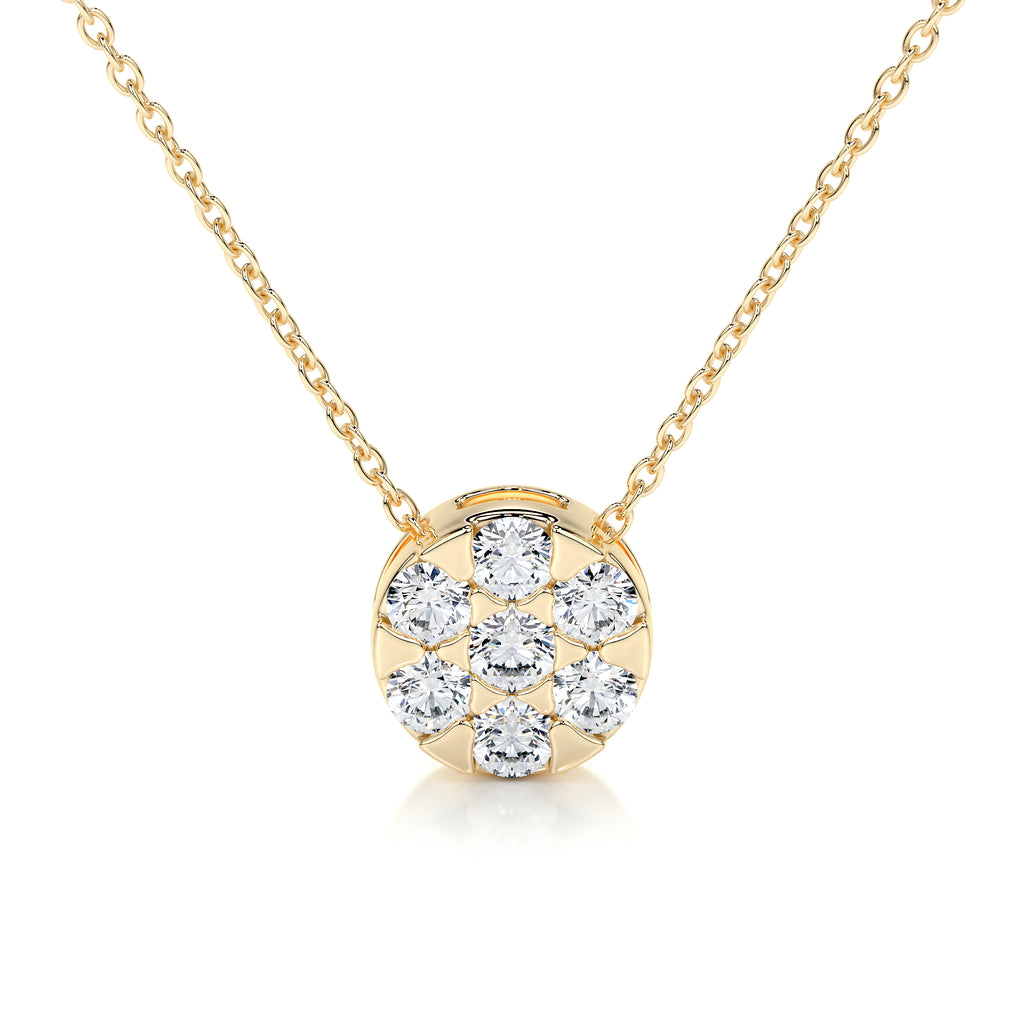 0.50 TCW Round CVD F/VS Diamond Necklace