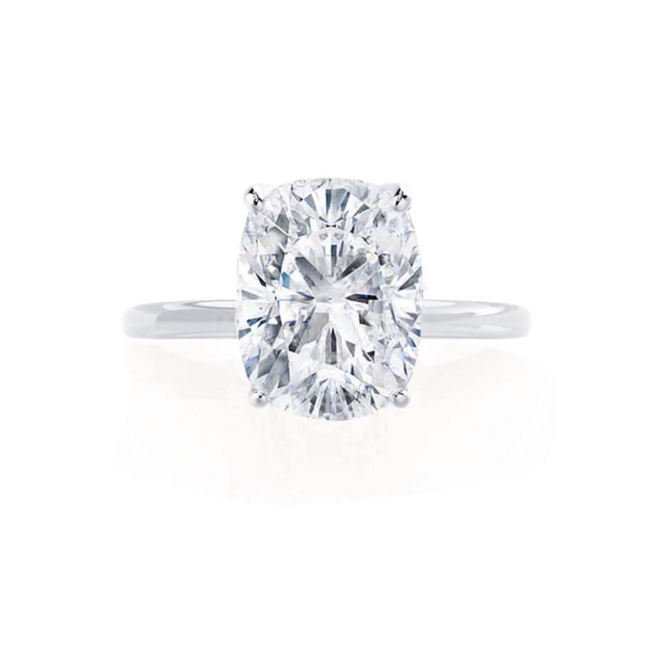 1.50 CT Cushion Solitaire CVD G/VVS1 Diamond Engagement Ring