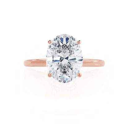 0.90 CT Oval Solitaire CVD F/VVS2 Diamond Engagement Ring