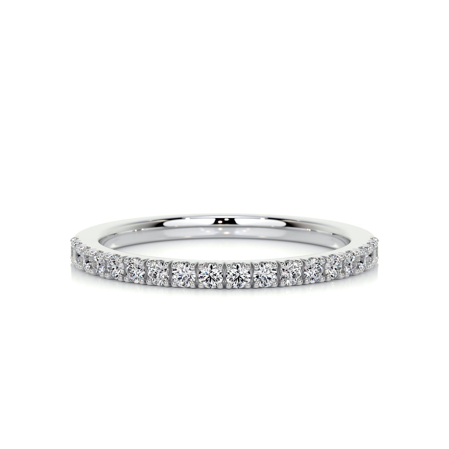 0.3ct Round EF- VVS Diamond Half Eternity Wedding Band