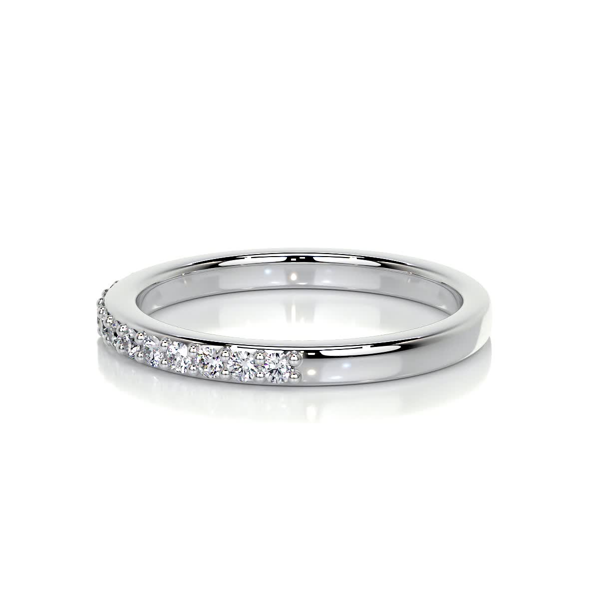 0.3ct Round EF- VVS Diamond Half Eternity Wedding Band