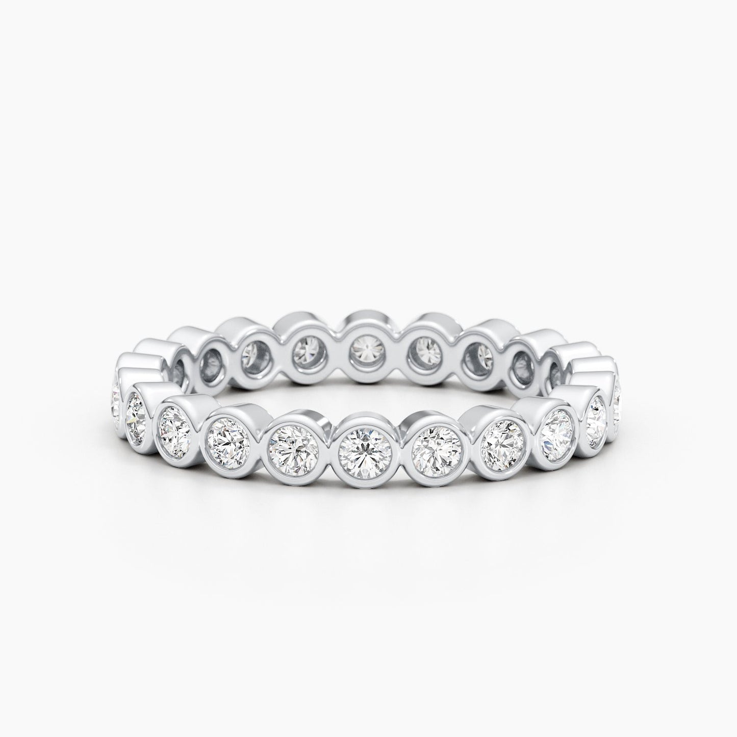 1.65 TCW Round Stones Full Eternity Wedding Band