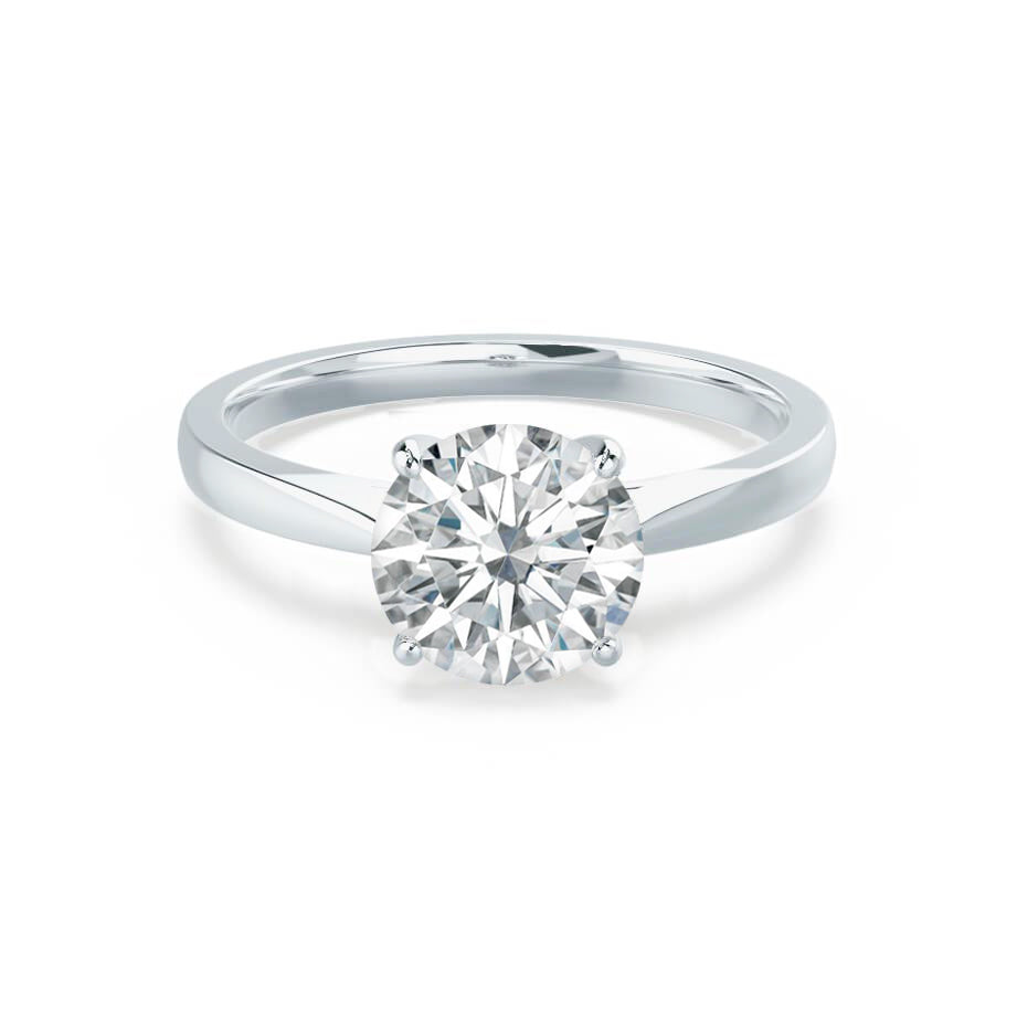 1.20 CT Round Solitaire CVD F/VS1 Diamond Engagement Ring