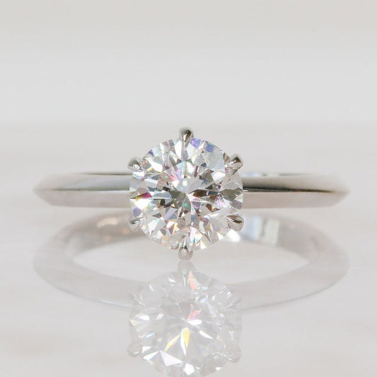 1.51 CT Round Solitaire F/VS2 Diamond Engagement Ring