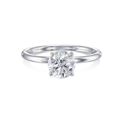 1.0 CT Round Solitaire CVD E/VS1 Diamond Engagement Ring